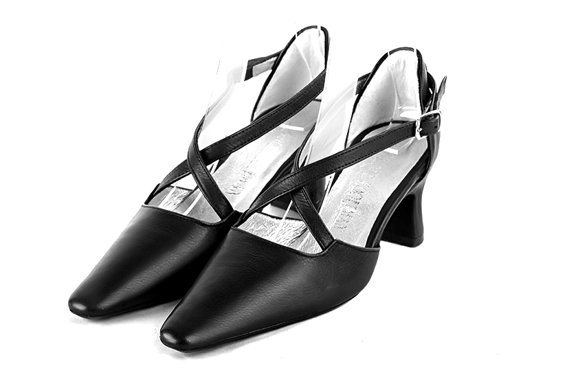 noir satiné dress shoes for women - Florence KOOIJMAN
